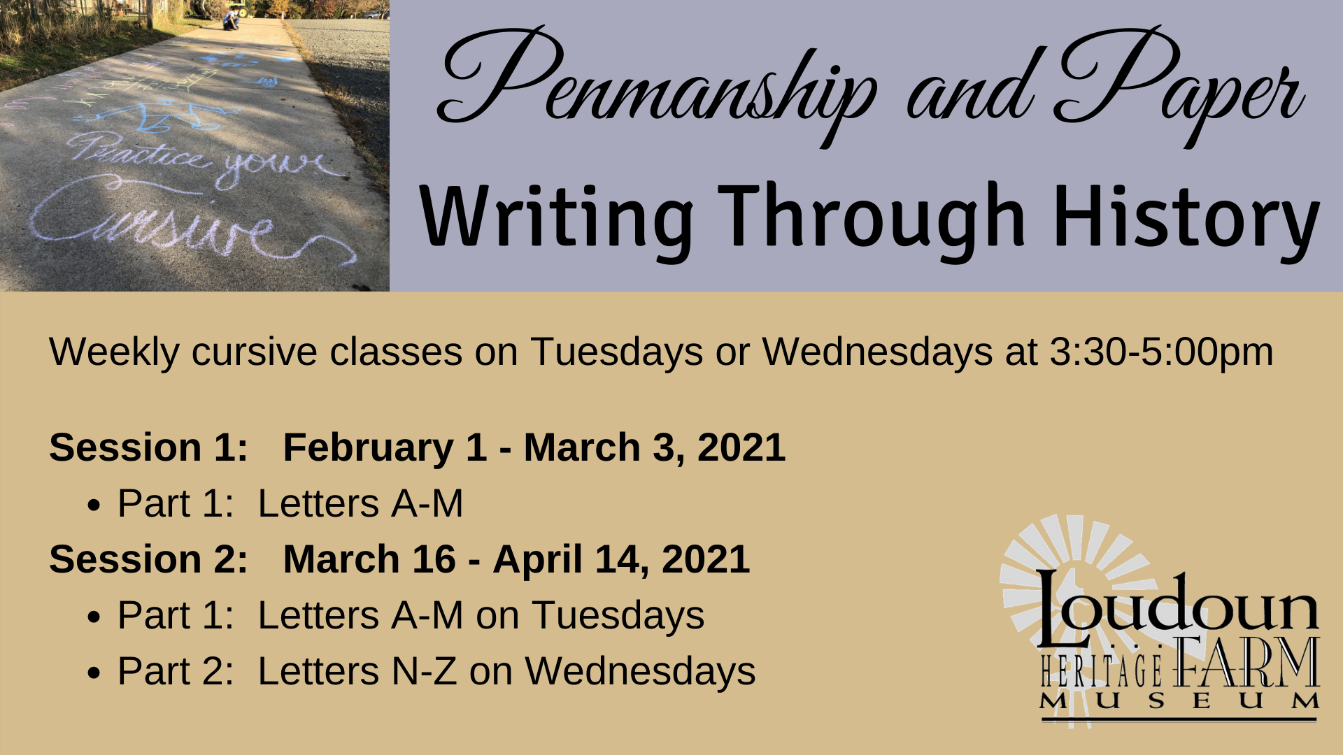 Cunningham Cursive Penmanship and Paper (Weekly Cursive Class) | Kids Out and About DMV