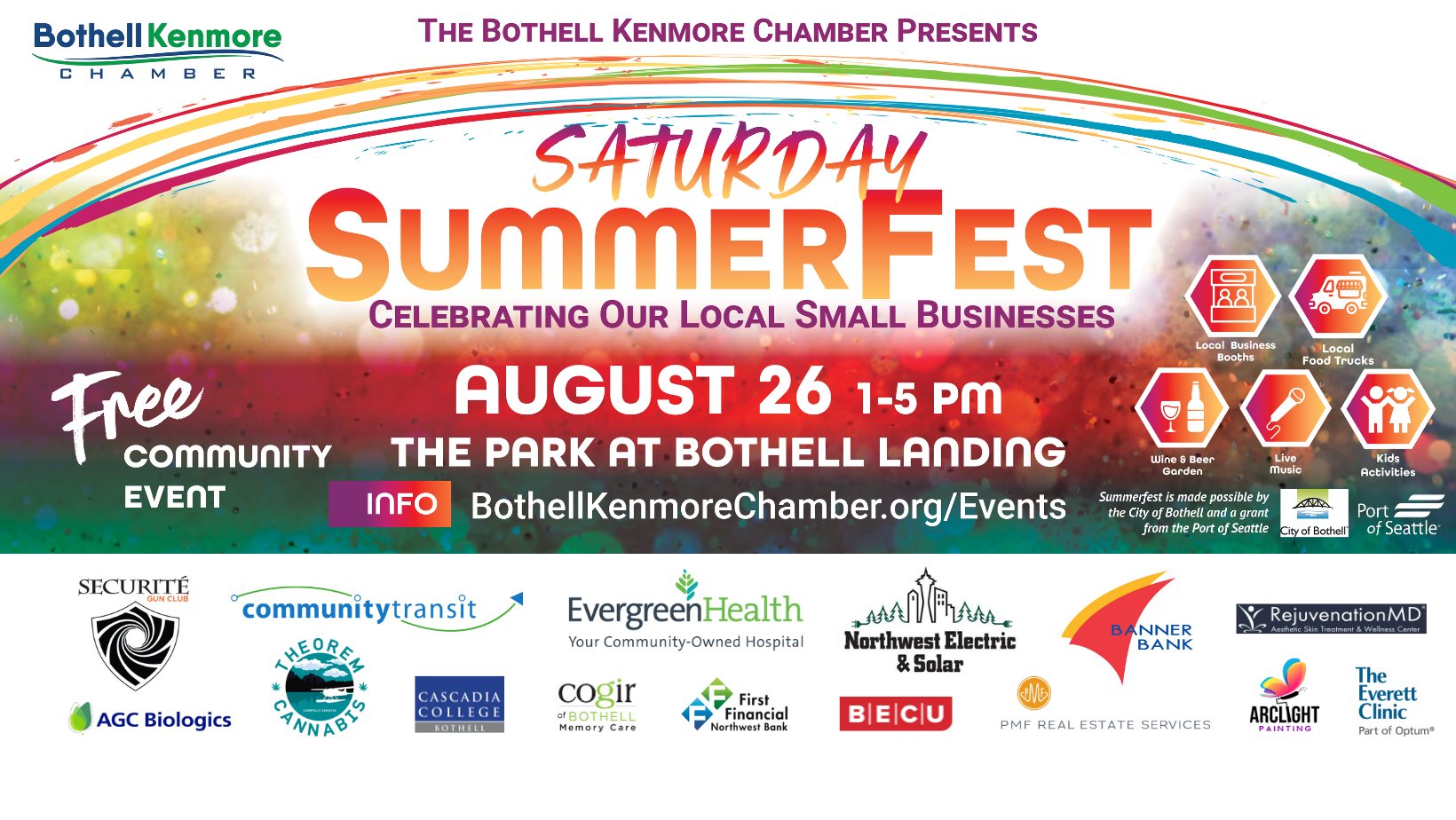 Saturday SummerFest Community Event - Bothell Kenmore Chamber | Kids ...
