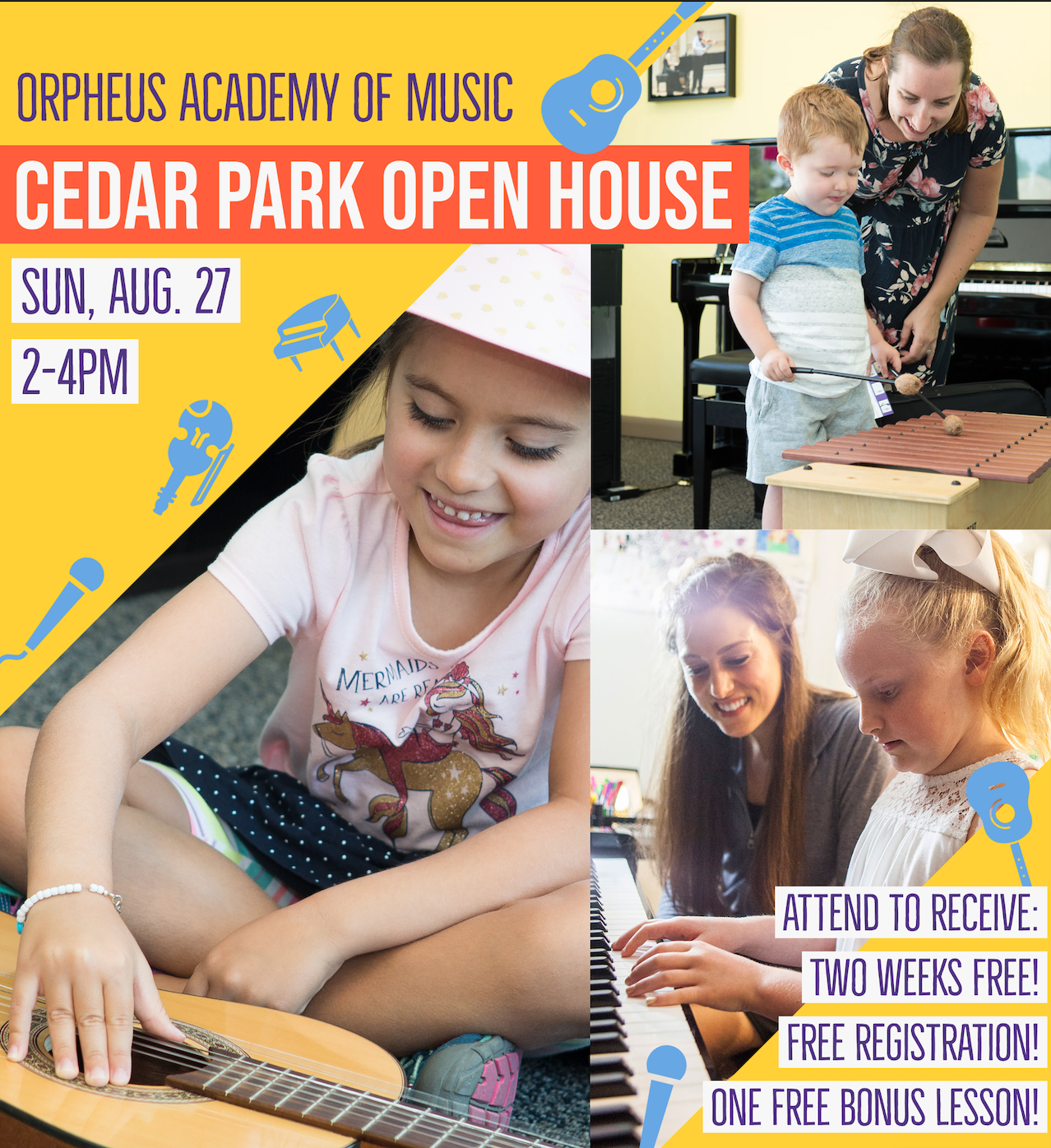 Open House at Orpheus Academy of Music Cedar Park | Kids Out and About ...
