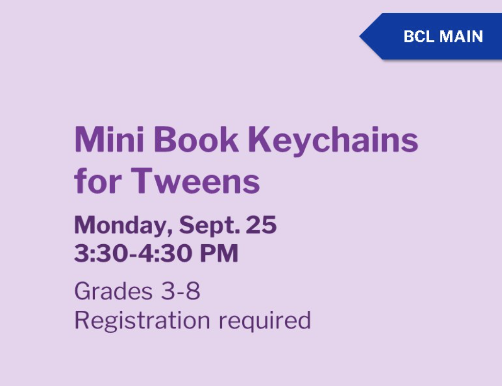 Mini Book Keychains for Tweens - Beaverton City Library | Kids Out and ...