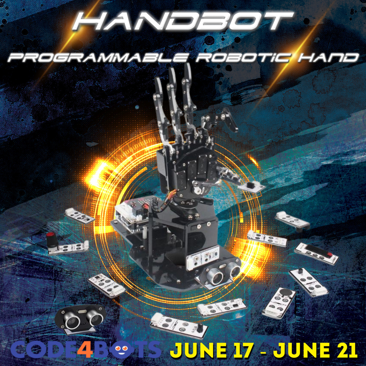 Code4Bots Handbot Programmable Robotic Hand Full-Day Summer Camp | Kids ...